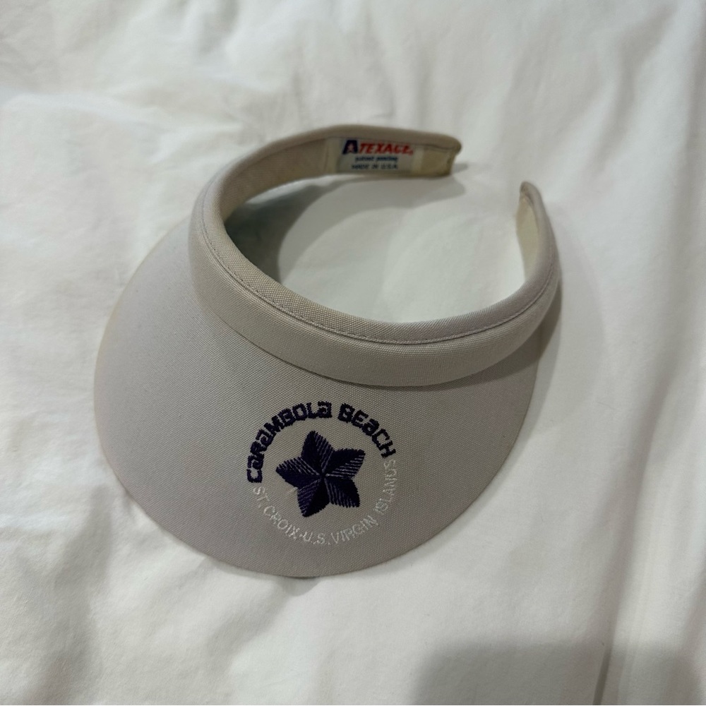 Vintage carambola beach st croix Texann by texace visor light purple